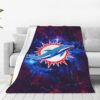 Miami Dolphins Blankets FLeece Blanket Throw Blanket miami dolphins blankets fleece blanket throw blanket v108