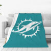 Miami Dolphins Blankets FLeece Blanket Throw Blanket miami dolphins blankets fleece blanket throw blanket v12