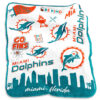 Miami Dolphins Blankets FLeece Blanket Throw Blanket miami dolphins blankets fleece blanket throw blanket v63