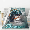 Miami Dolphins Blankets Sherpa Blanket Throw Blanket miami dolphins blankets sherpa blanket throw blanket v27