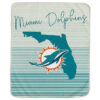 Miami Dolphins Blankets Sherpa Blanket Throw Blanket miami dolphins blankets sherpa blanket throw blanket v92
