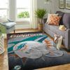 Miami Dolphins Area Rug NFL Area Rug Dining Room Rugs Indoor Indoor Rug Rectangle Carpet miami dolphins carpet bath rug floor rug regtangle carpet home decor ver 1258