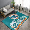 Miami Dolphins Rug NFL Area Rug Bathroom Rugs Indoor Rugs Rectangle Carpet miami dolphins carpet living room rug floor rug regtangle carpet home decor ver 1268