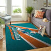 Miami Dolphins Area Rug NFL Area Rug Bathroom Rugs Indoor Rugs Rectangle Carpet miami dolphins carpet living room rug floor rug regtangle carpet home decor ver 1269