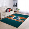 Miami Dolphins Rug NFL Area Rug Kitchen Rug Indoor Indoor Rug Rectangle Carpet miami dolphins rug bath rug floor rug regtangle carpet home decor ver 1275