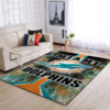 Miami Dolphins Rug NFL Area Rug Bathroom Rug Indoor Indoor Rugs Rectangle Carpet miami dolphins rug bath rug floor rug regtangle carpet home decor ver 1276
