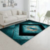Miami Dolphins Rug NFL Area Rug Bedroom Rug Indoor Indoor Rugs Rectangle Carpet miami dolphins rug living room rug floor rug regtangle carpet home decor ver 1279