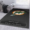 Miami Dolphins Rug NFL Area Rug Dining Room Rug Indoor Rugs Rectangle Carpet miami dolphins rug living room rug floor rug regtangle carpet home decor ver 1280