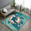Miami Dolphins Rug NFL Area Rug Bedroom Rug Indoor Rug Rectangle Carpet miami dolphins rug living room rug floor rug regtangle carpet home decor ver 1293