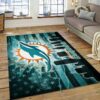 Miami Dolphins Rug NFL Area Rug Kitchen Rug Indoor Rugs Rectangle Carpet miami dolphins rug living room rug floor rug regtangle carpet home decor ver 1295