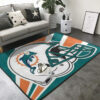 Miami Dolphins Area Rug NFL Area Rug Bedroom Rug Indoor Rugs Rectangle Carpet miami dolphins rugs bath rug floor rug regtangle carpet home decor ver 1299