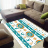 Miami Dolphins Rug NFL Area Rug Dining Room Rug Indoor Rug Rectangle Carpet miami dolphins rugs living room rug floor rug regtangle carpet home decor ver 1308
