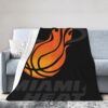 Miami Heat Blanket FLeece Blanket Throw Blanket miami heat blanket fleece blanket throw blanket v12
