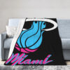 Miami Heat Blankets Sherpa Blanket Throw Blanket miami heat blankets sherpa blanket throw blanket v16