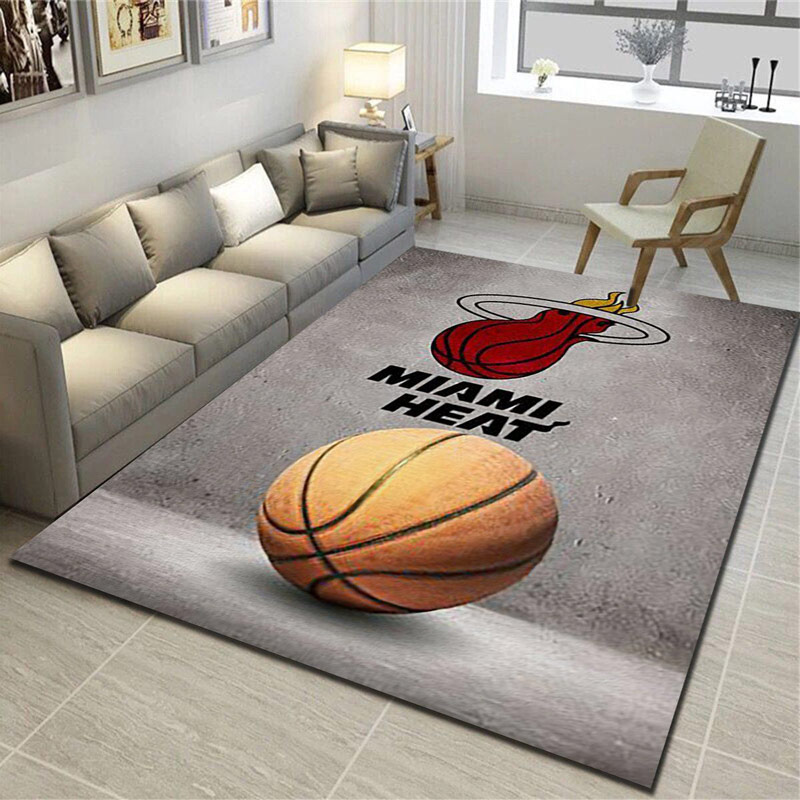 Miami Heat Rug NBA Area Rug Bedroom Area Rug Indoor Rugs Rectangle Carpet