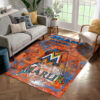 miami marlins rug living room carpet regtangle carpet floor decor home decor ver 227