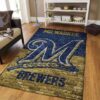 milwaukee brewers rug living room carpet regtangle carpet floor decor home decor ver 230