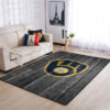 Milwaukee Brewers Area Rug MLB Area Rug Bathroom Rug Indoor Rugs Rectangle Carpet milwaukee brewers rug living room carpet regtangle carpet floor decor home decor ver 238
