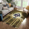 Milwaukee Brewers Area Rug MLB Area Rug Dining Room Rug Indoor Indoor Rug Rectangle Carpet milwaukee brewers rug living room carpet regtangle carpet floor decor home decor ver 241