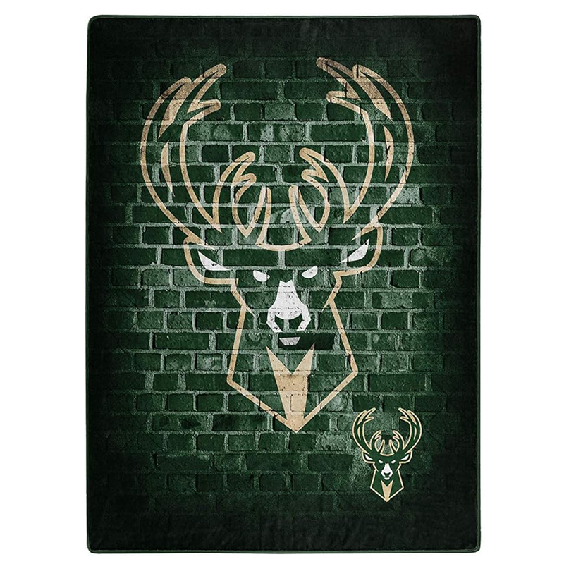 Milwaukee Bucks Blanket Sherpa Blanket Throw Blanket