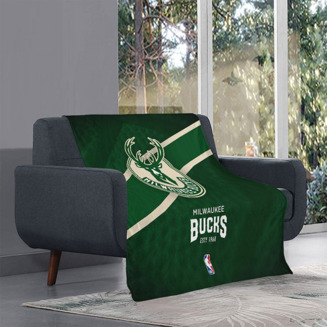 Milwaukee Bucks Blankets Sherpa Blanket Throw Blanket