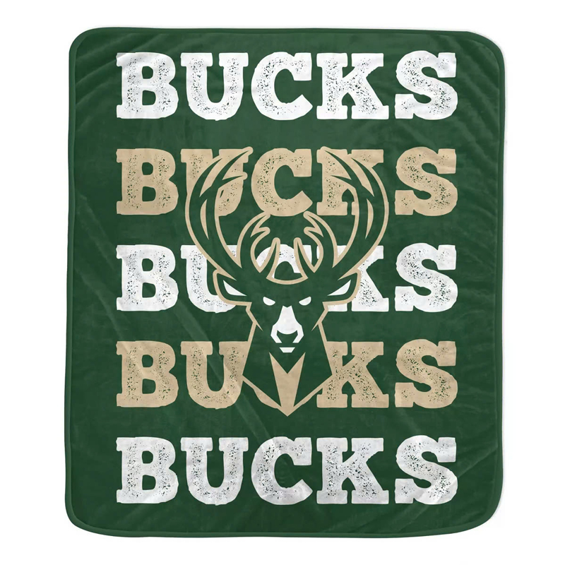 Milwaukee Bucks Blankets Sherpa Blanket Throw Blanket