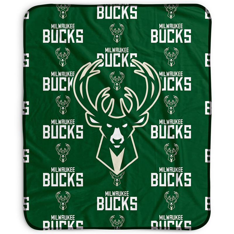 Milwaukee Bucks Blankets Sherpa Blanket Throw Blanket
