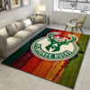 Milwaukee Bucks Area Rug NBA Area Rug Living Room Rug Indoor Rug Rectangle Carpet milwaukee bucks rug living room carpet regtangle carpet floor decor home decor ver 509