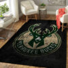 Milwaukee Bucks Rug NBA Area Rug Living Room Rug Indoor Rug Rectangle Carpet milwaukee bucks rug living room carpet regtangle carpet floor decor home decor ver 514