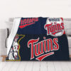 minnesota twins blanket fleece blanket throw blanket v18