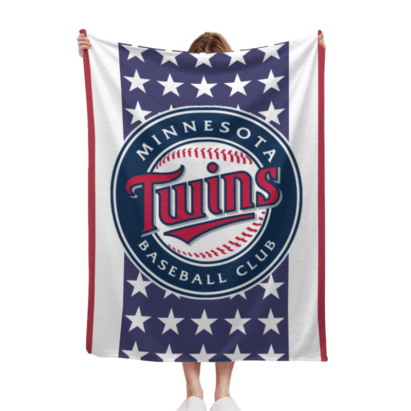 Minnesota Twins Blanket Sherpa Blanket Throw Blanket