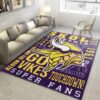 Minnesota Vikings Area Rug NFL Area Rug Dining Room Rugs Indoor Rug Rectangle Carpet minnesota vikings rug living room rug floor rug regtangle carpet home decor ver 1381