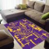 Minnesota Vikings Area Rug NFL Area Rug Dining Room Rugs Indoor Indoor Rug Rectangle Carpet minnesota vikings rug living room rug floor rug regtangle carpet home decor ver 1385
