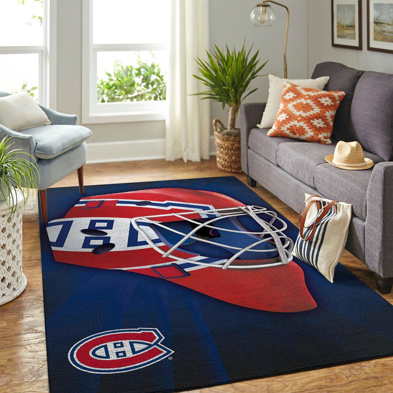 Montreal Canadiens Area Rug NHL Area Rug Living Room Rug Indoor Rug Rectangle Carpet