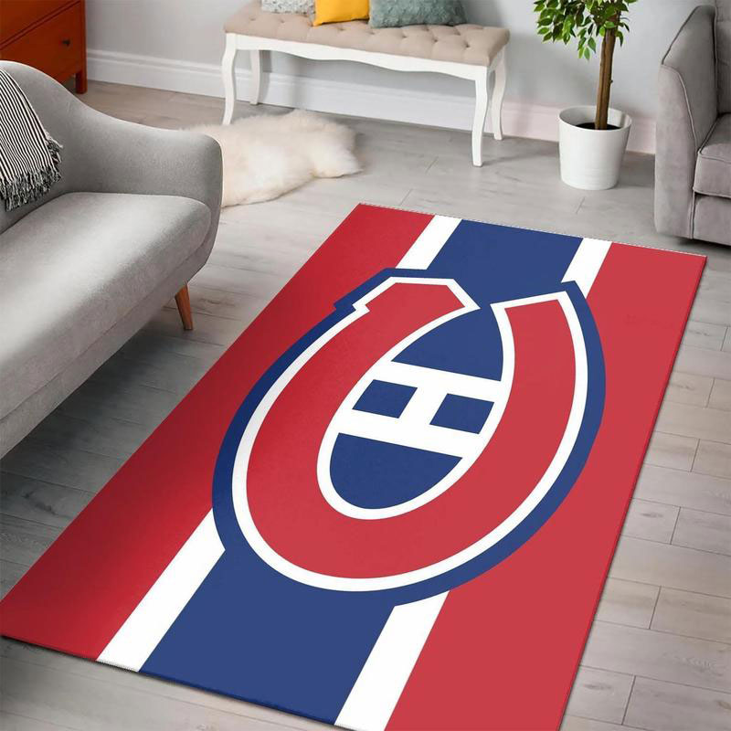 Montreal Canadiens Area Rug NHL Area Rug Kitchen Rug Indoor Rugs Rectangle Carpet