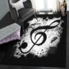 music note large living room rugs music note black rug