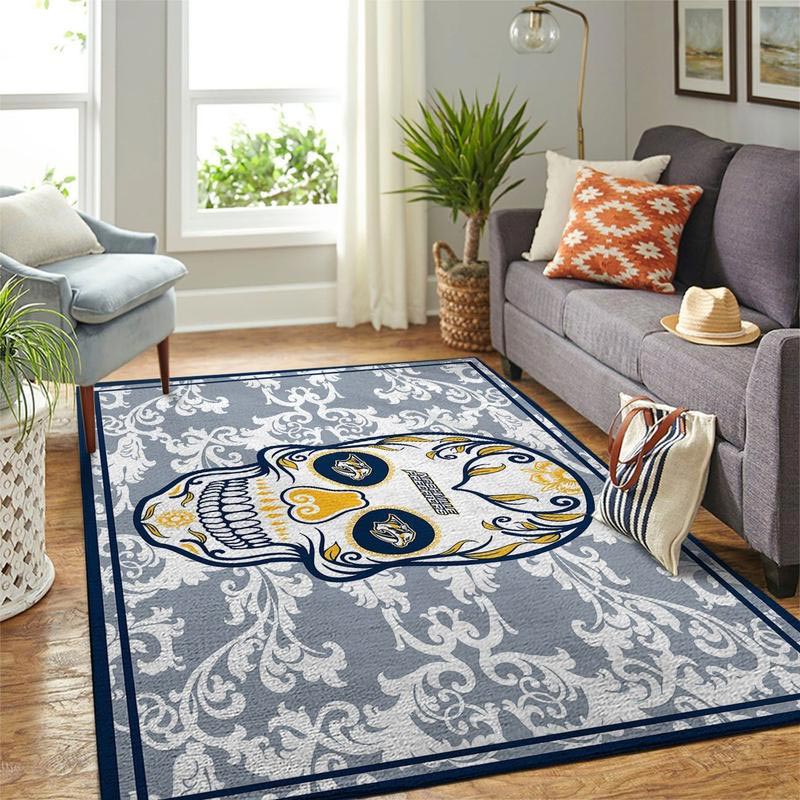 Nashville Predators Rug NHL Area Rug Living Room Area Rug Indoor Rugs Rectangle Carpet
