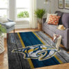 Nashville Predators Area Rug NHL Area Rug Kitchen Rug Indoor Indoor Rugs Rectangle Carpet nashville predators rug living room carpet regtangle carpet floor decor home decor ver 208