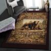 Native Land Washable Rugs Bear Native Vintage Pattern Rug native land washable rugs bear native vintage pattern rug