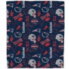 New England Patriots Blanket Sherpa Blanket Throw Blanket new england patriots blanket sherpa blanket throw blanket v39