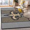New Orleans Saints Area Rug NFL Area Rug Living Room Rug Indoor Indoor Rugs Rectangle Carpet new orleans saints rug living room rug floor rug regtangle carpet home decor ver 1488