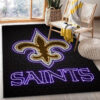 New Orleans Saints Area Rug NFL Area Rug Living Room Rug Indoor Indoor Rug Rectangle Carpet new orleans saints rugs bathroom rug floor rug regtangle carpet home decor ver 1496