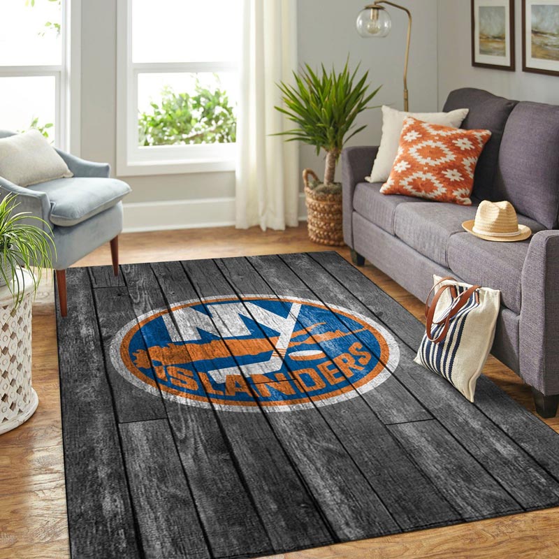 New York Islanders Rug NHL Area Rug Bathroom Rugs Indoor Rug Rectangle Carpet