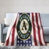 Oakland Athletics Blanket FLeece Blanket Throw Blanket oakland athletics blanket fleece blanket throw blanket v26