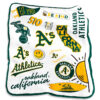 Oakland Athletics Blankets FLeece Blanket Throw Blanket oakland athletics blankets fleece blanket throw blanket v39