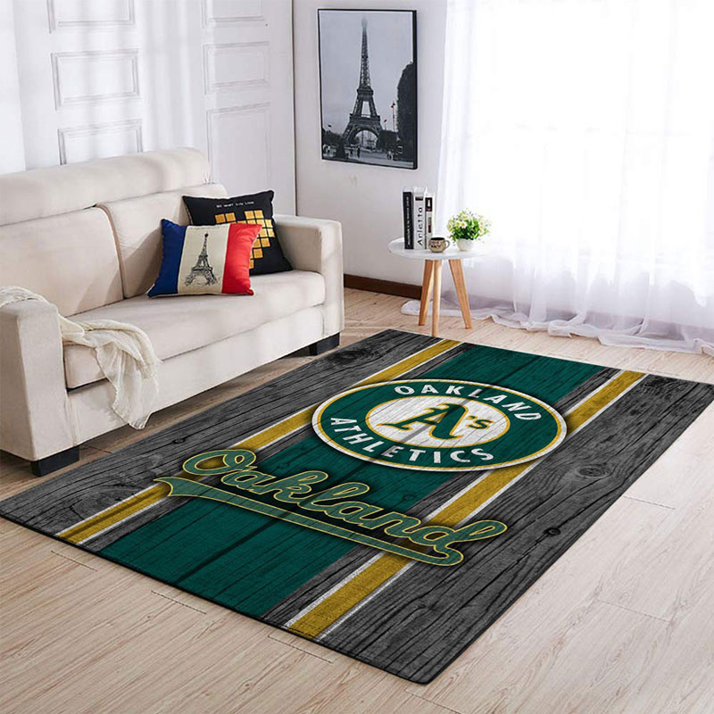 Oakland Athletics Rug MLB Area Rug Living Room Area Rug Indoor Rug Rectangle Carpet