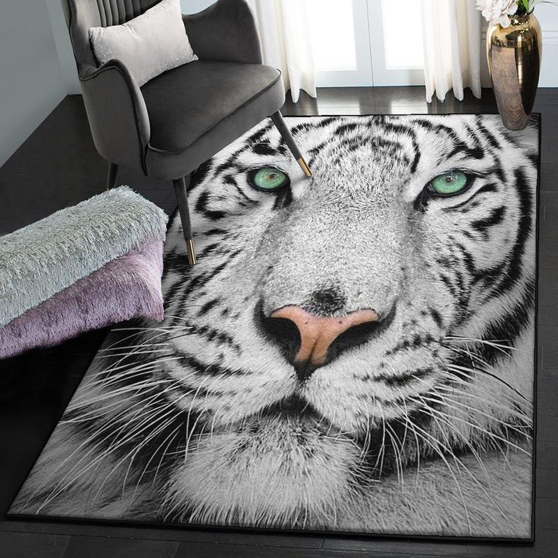 Panthera Tigris Modern Rugs White Tiger Rug