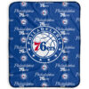 Philadelphia 76ers Blanket FLeece Blanket Throw Blanket philadelphia 76ers blanket fleece blanket throw blanket v10