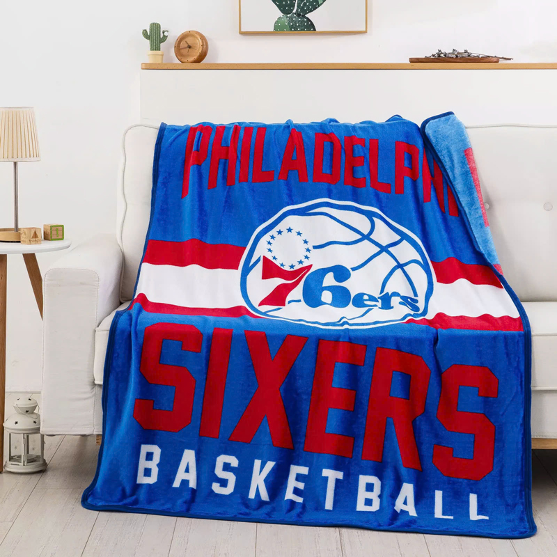 Philadelphia 76ers Blanket FLeece Blanket Throw Blanket