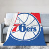 Philadelphia 76ers Blanket Sherpa Blanket Throw Blanket philadelphia 76ers blanket sherpa blanket throw blanket v14